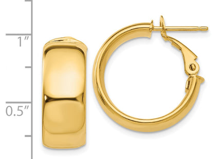 14k Yellow Gold Earrings Style PRE734 - Classique Jewelry Inc.