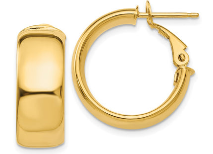 14k Yellow Gold Earrings Style PRE734 - Classique Jewelry Inc.