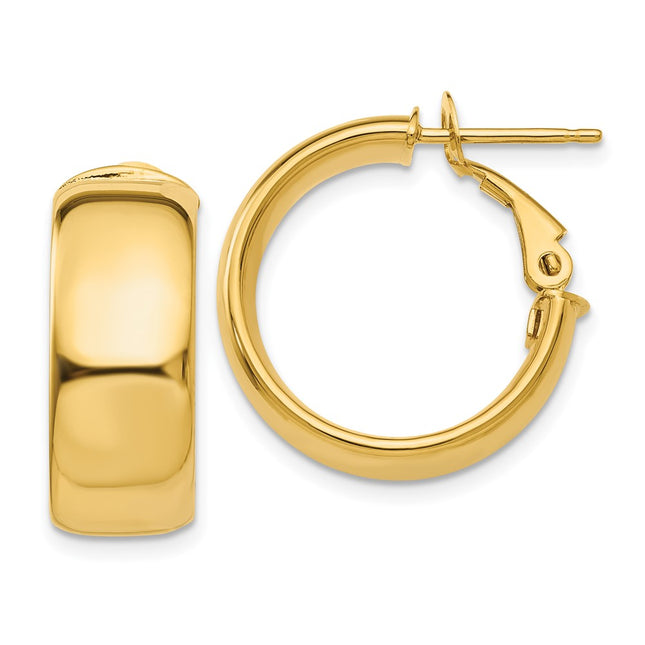 14k Yellow Gold Earrings Style PRE734 - Classique Jewelry Inc.