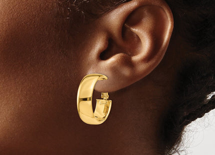 14k Yellow Gold Earrings Style PRE735 - Classique Jewelry Inc.