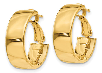 14k Yellow Gold Earrings Style PRE736 - Classique Jewelry Inc.