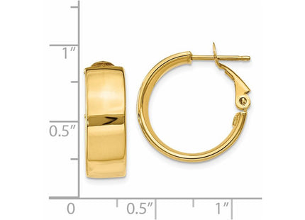 14k Yellow Gold Earrings Style PRE736 - Classique Jewelry Inc.