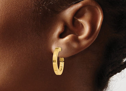 14k Yellow Gold Earrings Style PRE740 - Classique Jewelry Inc.