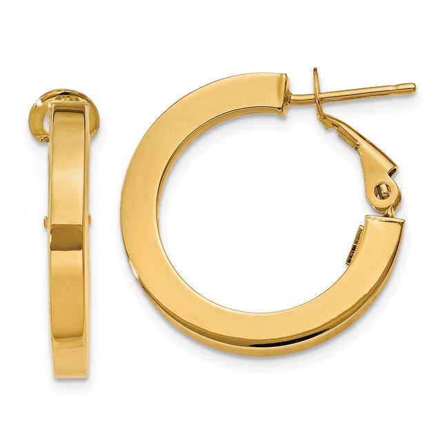 14k Yellow Gold Earrings Style PRE740 - Classique Jewelry Inc.