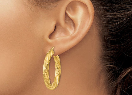 14k Yellow Gold Earrings Style PRE778 - Classique Jewelry Inc.