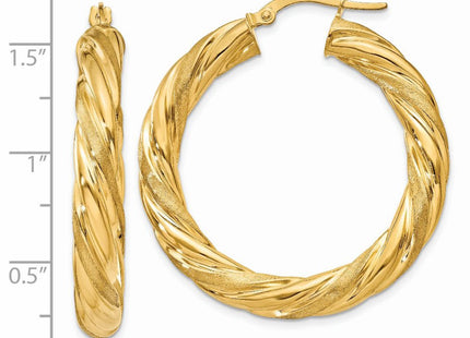 14k Yellow Gold Earrings Style PRE778 - Classique Jewelry Inc.