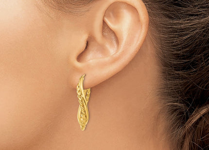 14k Yellow Gold Earrings Style PRE785 - Classique Jewelry Inc.