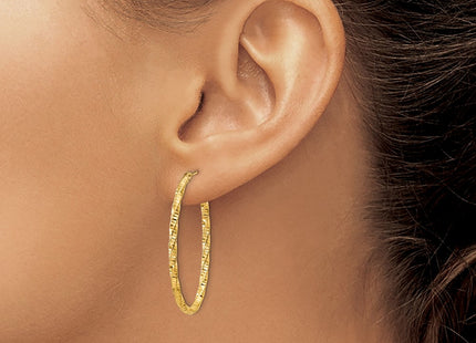 14k Yellow Gold Earrings Style PRE786 - Classique Jewelry Inc.