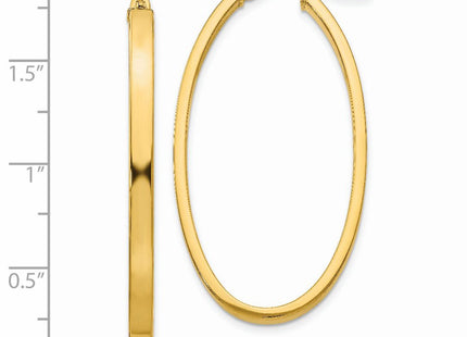 14k Yellow Gold Earrings Style PRE794 - Classique Jewelry Inc.