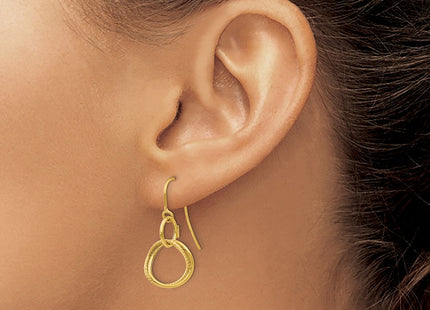 14k Yellow Gold Earrings Style PRE876 - Classique Jewelry Inc.