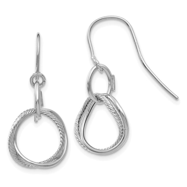 14k White Gold Earrings Style PRE877 - Classique Jewelry Inc.