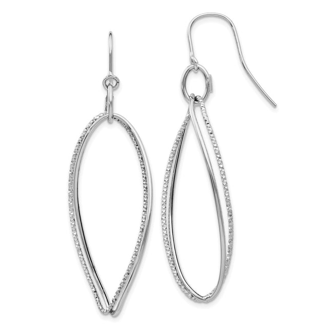 14k White Gold Earrings Style PRE913 - Classique Jewelry Inc.