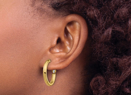 14k Yellow Gold Earrings Style PRE922 - Classique Jewelry Inc.