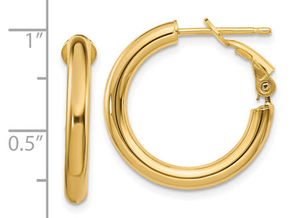 14k Yellow Gold Earrings Style PRE922 - Classique Jewelry Inc.