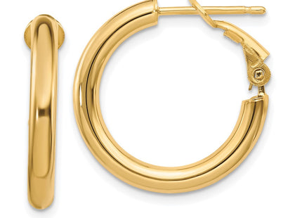 14k Yellow Gold Earrings Style PRE922 - Classique Jewelry Inc.