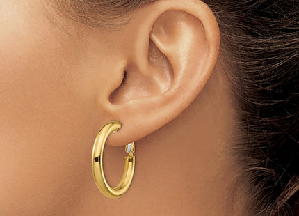 14k Yellow Gold Earrings Style PRE927 - Classique Jewelry Inc.