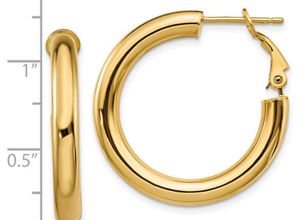 14k Yellow Gold Earrings Style PRE927 - Classique Jewelry Inc.