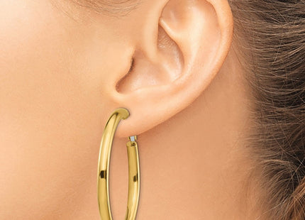 14k Yellow Gold Earrings Style PRE931 - Classique Jewelry Inc.