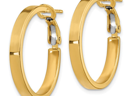 14K gold hoop earrings, alternate view