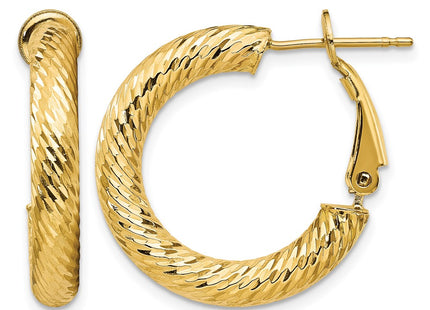 14K gold hoop earrings