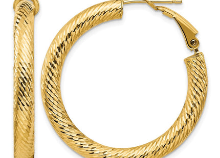 14K gold hoop earrings