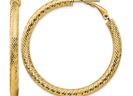 14K gold hoop earrings