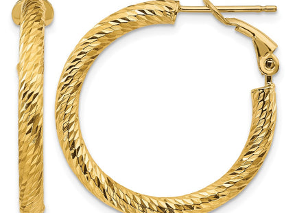 14K gold hoop earrings