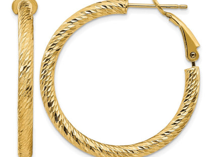14K gold hoop earrings
