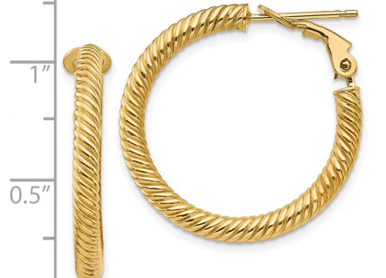 14k Yellow Gold Earrings Style PRE943 - Classique Jewelry Inc.