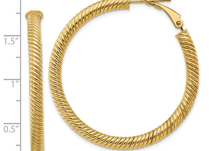 14k Yellow Gold Earrings Style PRE951 - Classique Jewelry Inc.