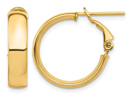 14K gold hoop earrings