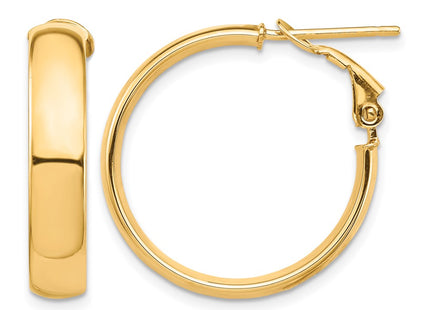 14K gold hoop earrings