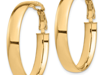 14K gold hoop earrings, alternate view