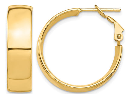14K gold hoop earrings