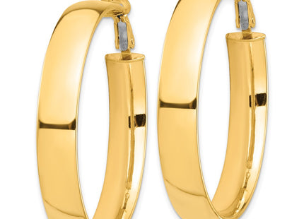 14K gold hoop earrings, alternate view