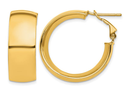 14K gold hoop earrings