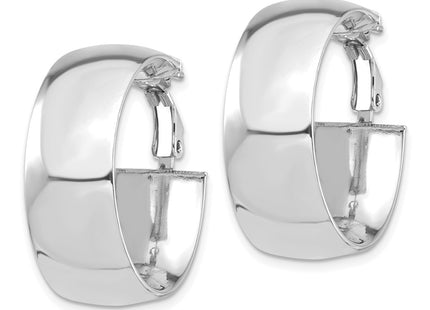 14k White Gold Earrings Style PRE969W - Classique Jewelry Inc.