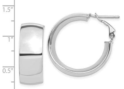 14k White Gold Earrings Style PRE969W - Classique Jewelry Inc.