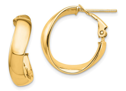 14k Yellow Gold Earrings Style PRE982 - Classique Jewelry Inc.