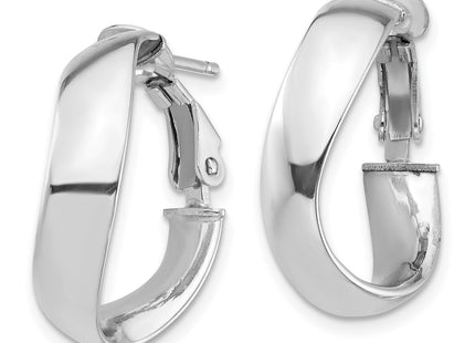 14k White Gold Earrings Style PRE982W - Classique Jewelry Inc.