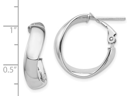 14k White Gold Earrings Style PRE982W - Classique Jewelry Inc.