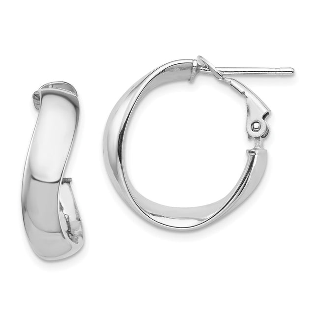 14k White Gold Earrings Style PRE982W - Classique Jewelry Inc.