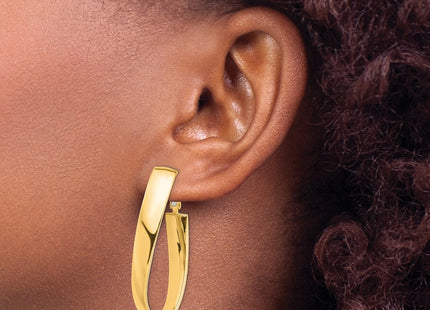 14k Yellow Gold Earrings Style PRE988 - Classique Jewelry Inc.