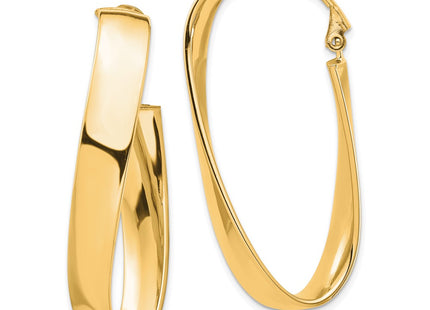 14k Yellow Gold Earrings Style PRE988 - Classique Jewelry Inc.