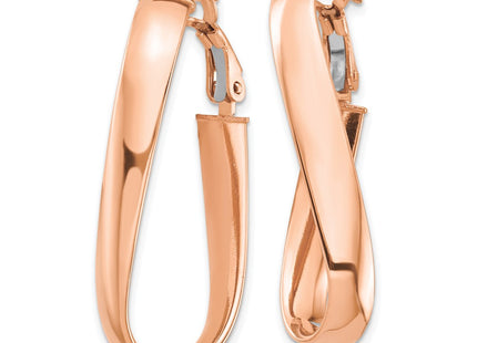 14k Rose Gold Earrings Style PRE990R - Classique Jewelry Inc.