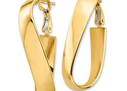 14k Yellow Gold Earrings Style PRE992 - Classique Jewelry Inc.