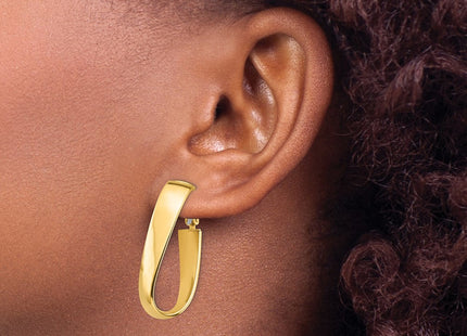 14k Yellow Gold Earrings Style PRE992 - Classique Jewelry Inc.