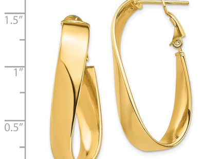 14k Yellow Gold Earrings Style PRE992 - Classique Jewelry Inc.