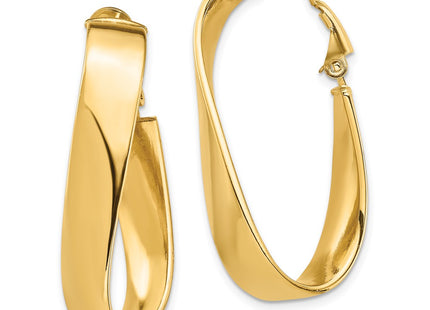 14k Yellow Gold Earrings Style PRE992 - Classique Jewelry Inc.