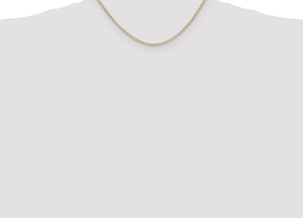 14k Tri-color Gold Pav Valentino Chain (Style PVL050-16)